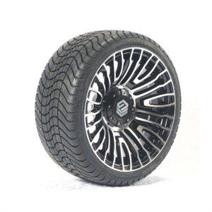Genek Tire&Wheel Combo,Luxlink,Black,14*7+Genek Tire Cobra Street 215/35-14,4PR,P825,DOT