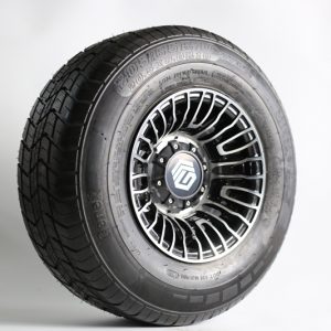Genek Tire Maxpow Street Belted Street 205/65R10,4PLY,WR028,DOT+Genek Wheel, LuxLink, Black w/m features,12*7