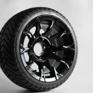 Genek Durable Tire Cobra Street 215/35-12,4PLY,P825,DOT+Genek Wheel,Master,Black,12*7