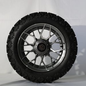 Genek Tire&Wheel Combo, Master,Gunmetal,14*7+All Terrain 23*10- 14,4PLY,P3026